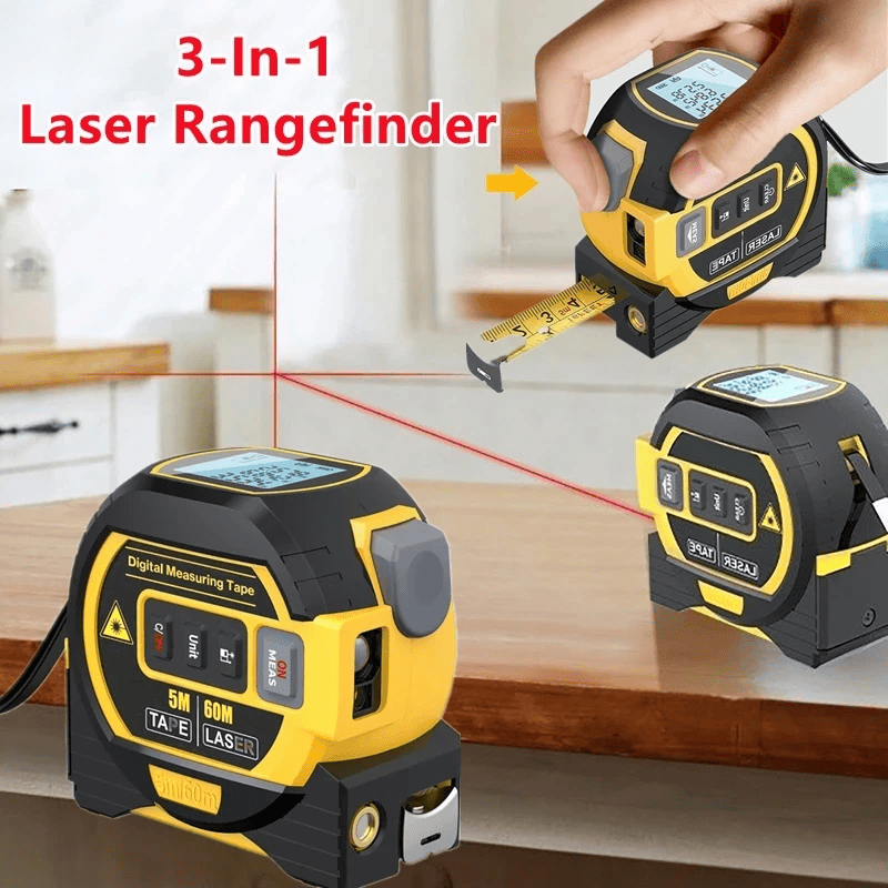 EvoriAX™ Laser Tape Measure 3 in 1