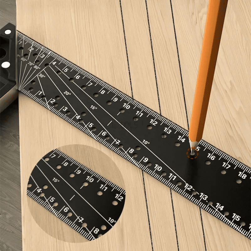 EvoriAX™ Precision Angle Woodworking Ruler