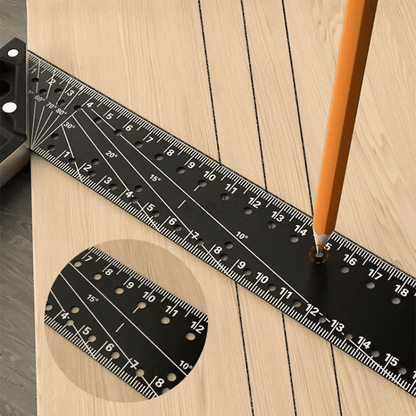 EvoriAX™ Precision Angle Woodworking Ruler