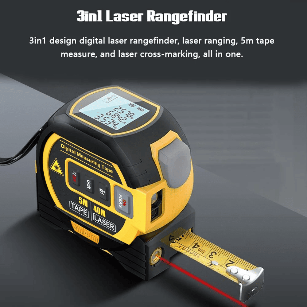 EvoriAX™ Laser Tape Measure 3 in 1