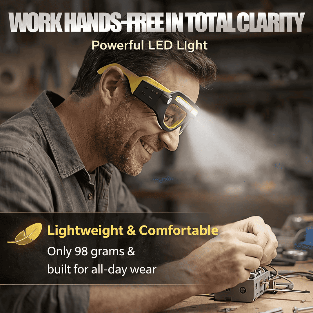 EvoriAX™ Hands-Free LED Glasses with Headlamp
