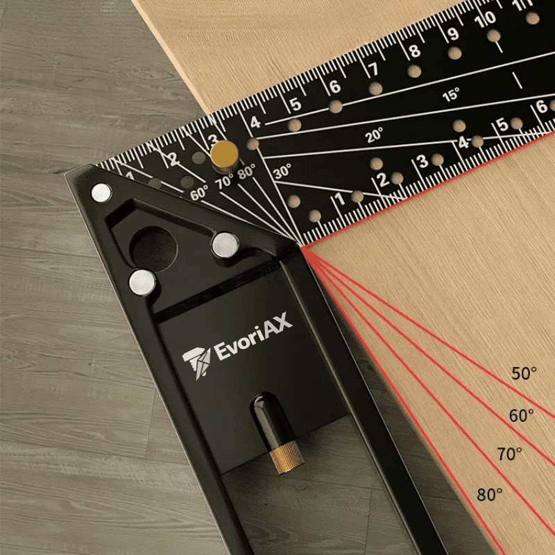 EvoriAX™ Precision Angle Woodworking Ruler